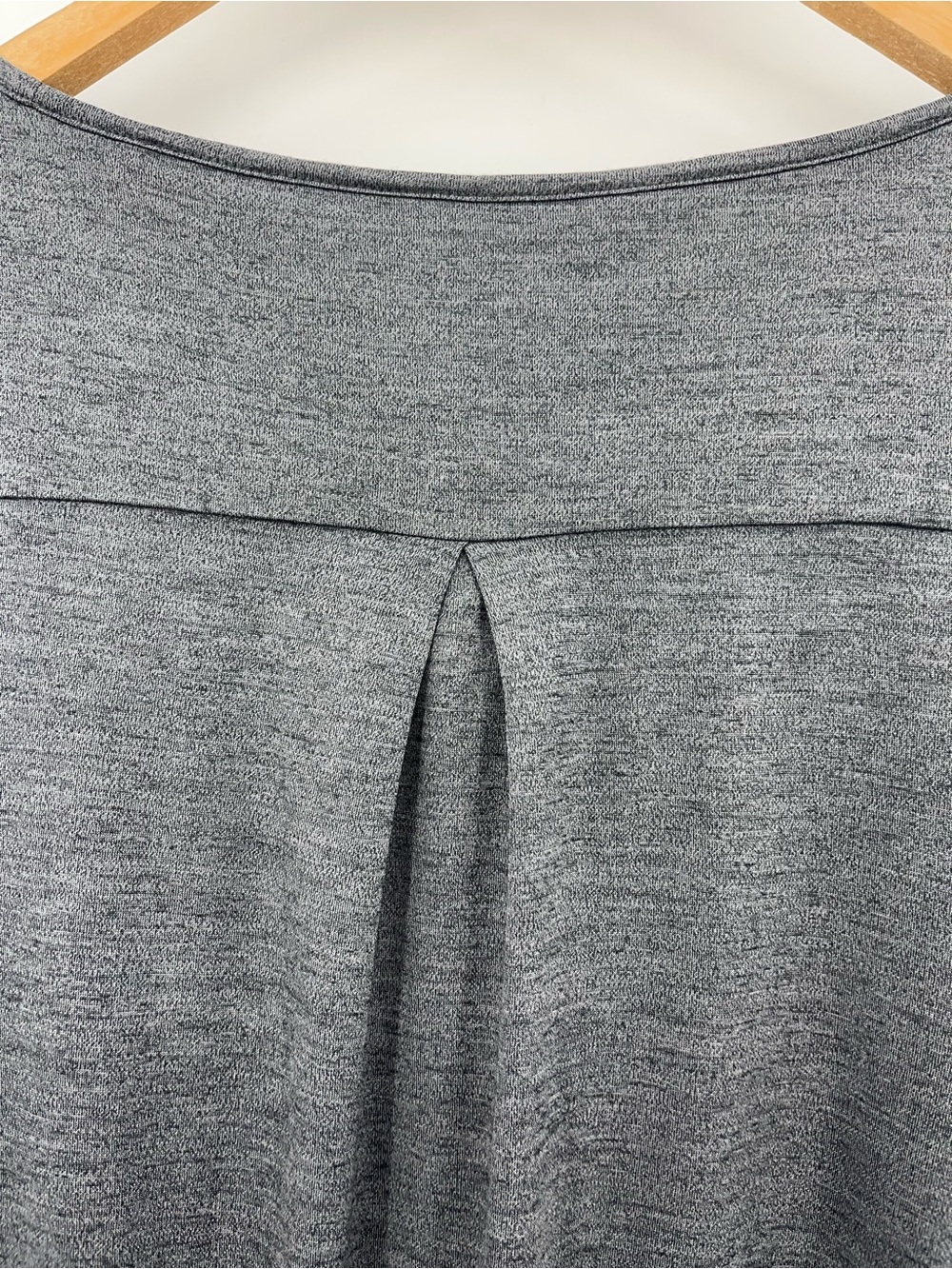 Wool& Rowena swing dress charcoal gray 0690 merino wool long sleeve medium - Picture 8 of 10